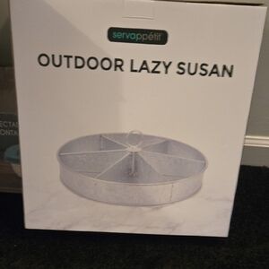 Silver Outdoor Lazy Susan